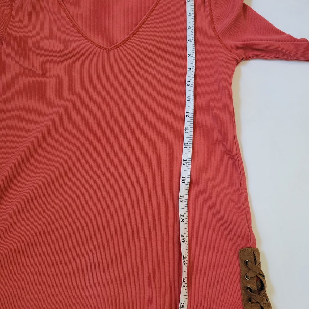 Lauren Ralph Lauren‎ Coral Long Sleeve Top with Button Details - Picture 10 of 14